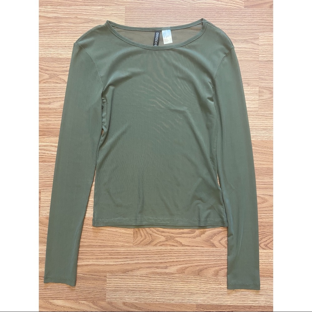 Green Mesh H&M long sleeve